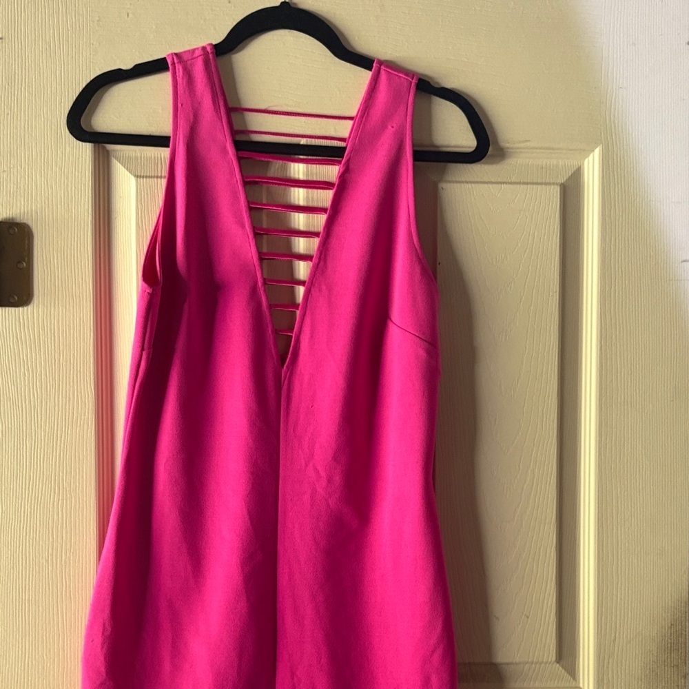 H&M Vibrant Pink Sleeveless Dress
